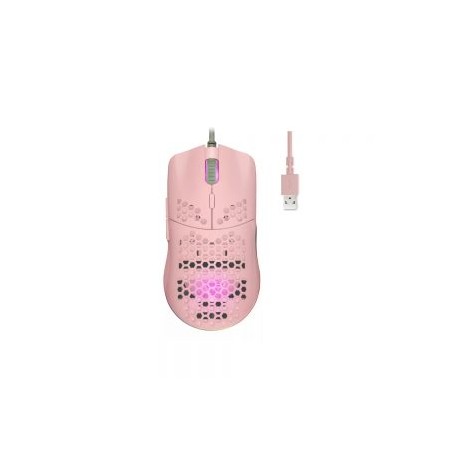 MOUSE GAME FACTOR VORAGO MOG601-PK ALAMBRICO ROSA