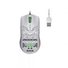 MOUSE GAME FACTOR VORAGO MOG601-WH ALAMBRICO BLANCO