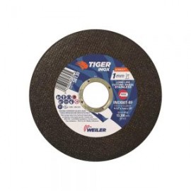 DISCO DE CORTE WEILER TIGER INOX 58130 GRANO 60 TIPO 1 4 1/2” X 1 MILIMETRO X 7/8”