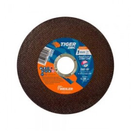 DISCO DE CORTE DELGADO WEILER TIGER ZIRC 58005 GRANO 60 TIPO 1 Z60T 4-1/2” X 1 MILIMETROS X 7/8”