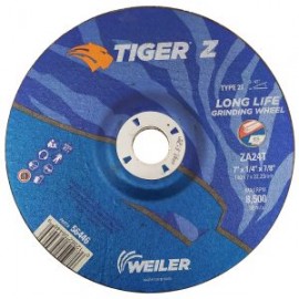 DISCO DE DESBASTE WEILER TIGER Z 56446 TIPO 27 ZA24T 7” X 1/4” X 7/8”