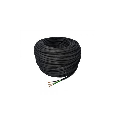 CABLE ELECTRICO CCA USO RUDO KONECT 3X18 50 METROS NEGRO