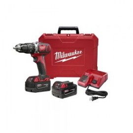 KIT TALADRO PERCUTOR COMPACTO INALAMBRICO MILWAUKEE 2607-22 M18 DE 1/2”