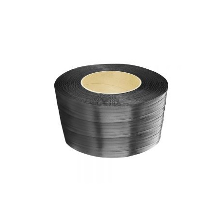 ROLLO DE FLEJE DE PLASTICO NEGRO 3/8? C-20 PARA FLEJADORA SEMI AUTOMATICA