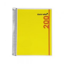 CUADERNO PROFESIONAL ESTRELLA STAR MAX 0200 CON SEPARADORES RAYA 200 HOJAS