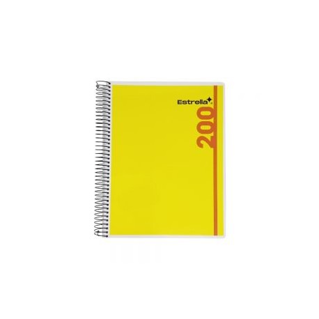 CUADERNO PROFESIONAL ESTRELLA STAR MAX 0200 CON SEPARADORES RAYA 200 HOJAS