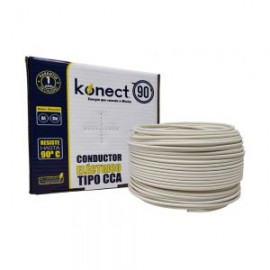 CABLE ELECTRICO CCA UNIPOLAR KONECT 12X90 METROS BLANCO