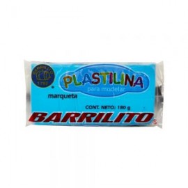 PLASTILINA EN BARRA BARRILITO MARQUETA ZC180 180 GRAMOS AZUL CIELO