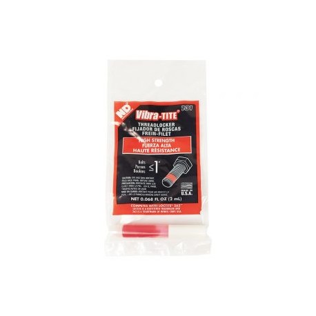 FIJADOR DE CUERDA RESISTENCIA PERMANENTE VIBRATITE 13102 2ML ROJO