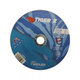 DISCO DE CORTE DELGADO WEILER TIGER Z 56396 TIPO 27 Z46T DE 7”X1/16”X 7/8”