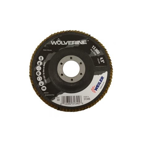 DISCO LAMINADO WEILER 31345M GRANO 60 TIPO 29 4-1/2” X 7/8”