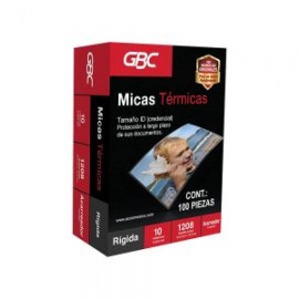 MICA TERMICA ACCO GBC M130172 1208 PAQUETE CON 100 PIEZAS 10 X 14.5 CENTIMETROS